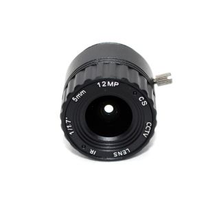 Fixed Iris CS Mount Lens 5mm 1/1.7" 4K IR Correction F2.0 Megapixels 12MP 87