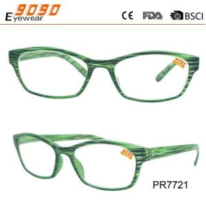 Hot sale style reading glasses with plastic hinge ,suitable for men and women