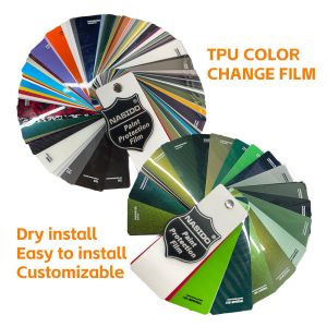 Weather Proof TPU Color Changing Wrap Car Vinyl Dry Install Scratch Resistance