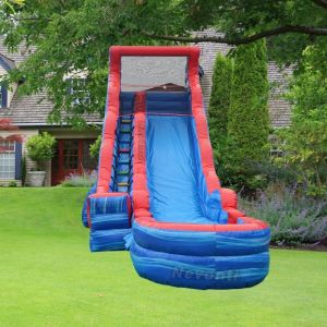 Inflatable Water Park Pool Slide with PVC Material and Repair Kit Accessory