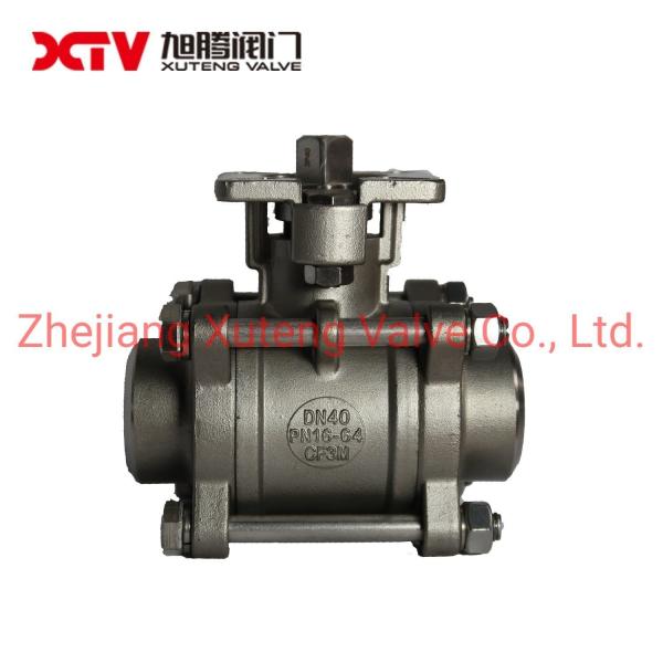 Quality US Three Piece Butt Welded Ball Valve with High Mounting Pad and Relief Function wholesale