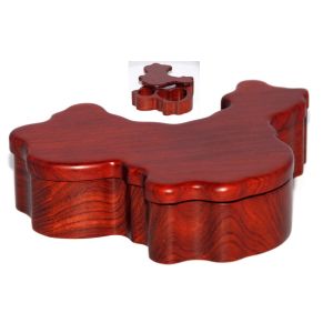 Cheap China map shape wood box for sale