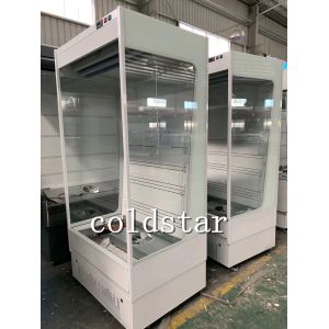 Adjustable 4 Layers Supermarket Open Display Chiller with LED Lighting
