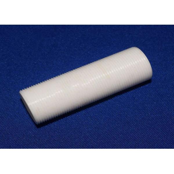 High Temperature Resistant Ceramic Tube Customized Threaded For Insulation