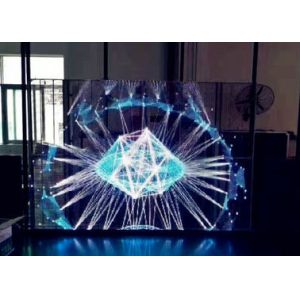 Cheap Full Color P20 DIP 346 Transparent LED Screen 10 /14bit Signal Processing for sale