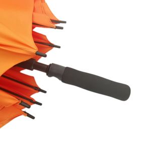Conventional Orange Windproof Patio Umbrella With 190T Pongee Fabric Plastic