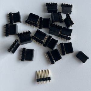 2.54mm Pitch Pin Header Connector 5 Pin Straight With Cap Board To Board
