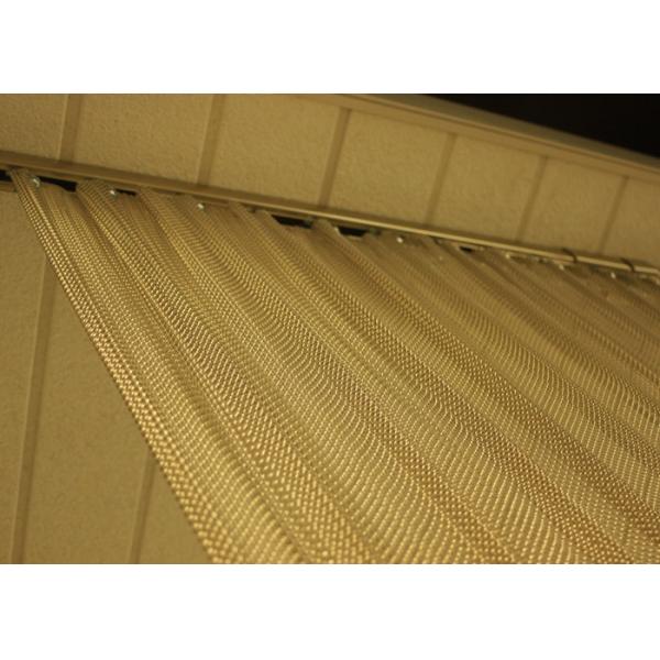 Quality Decoration Aluminum Coil Metal Wire Mesh Curtain With Custom Surface Finish wholesale
