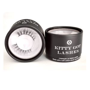 250gsm Eyelash Packaging Round Cardboard Boxes With Lids OEM ODM