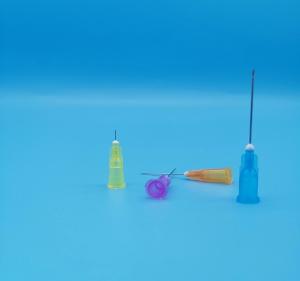 Cheap Light Yellow Disposable Dental Syringes Side Hole Out Diameter 2.7mm 12G for sale