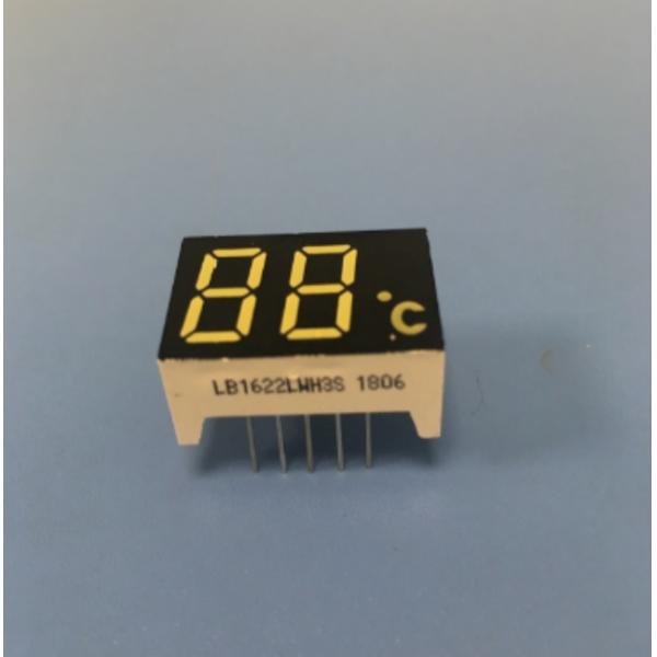 Custom Ultra white dual digit 0.47" 7 segment led display common cathode for