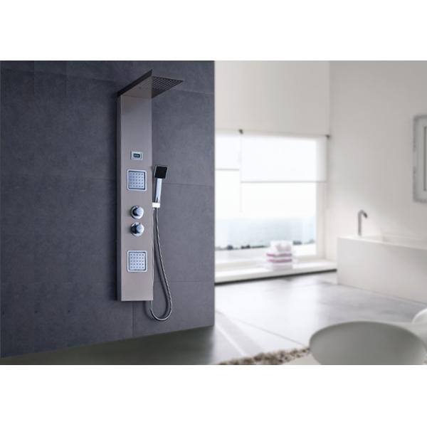 Quality Smart Thermostatic Bath Shower Panels High Efficiency With Dual Handles wholesale