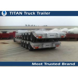 150 Ton 4 lines 8 axles lowboy Heavy Haul Trailers for Heavy construction