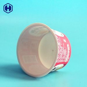 Fruit Pulp IML Plastic Containers Stackable Compostable Yogurt Cups