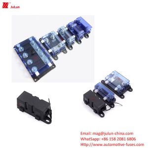 Black Car Fuse Holder Dust Proof Design M5M6M8 Supporting Screw ANM ANS AML Bolt