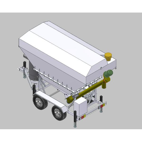 Quality Pellets Fly Ashes 20T 15CBM Mobile Cement Silo wholesale