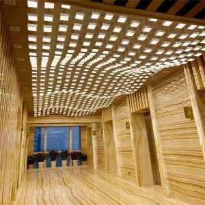 Modern LED Crystal Wave Large Foyer Chandelier Light Custom OEM ODM