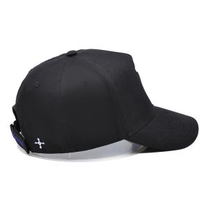 Embroidered Logo Six-Panel Baseball Cap with Constructured Front Panel