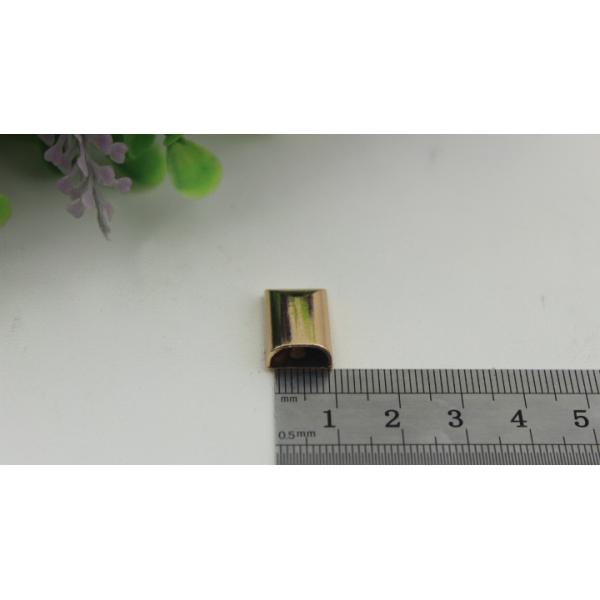 Handbag gold zinc alloy metal cord end clips and stopper with screws