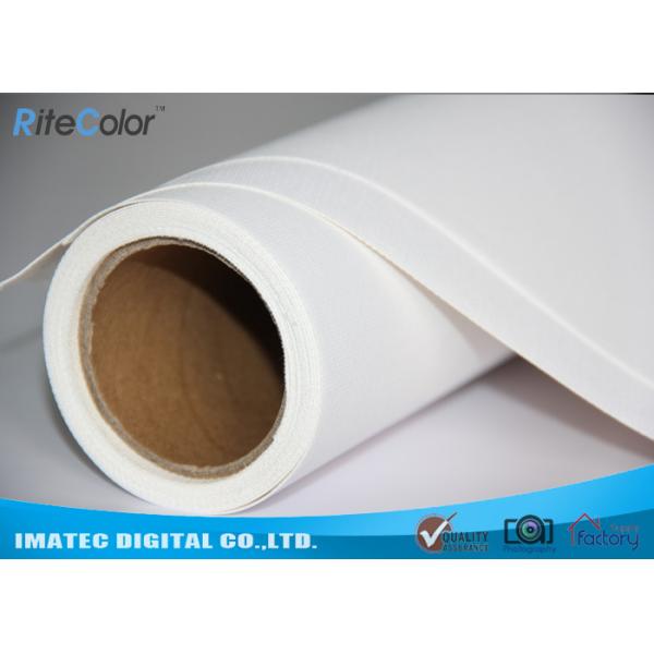 Quality 410Gsm Inkjet Printing Canvas Roll , Water Resistant Printable Canvas Paper Roll wholesale