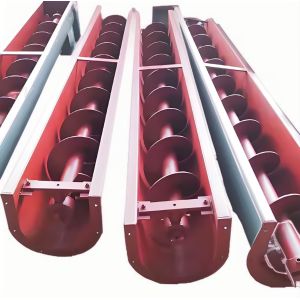 Vertical-Incline Tubular U-Shape Spiral Conveyor For Cement Coal Wet Sand Sludge