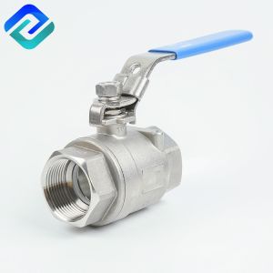 China 316ss Lockable 2 Stainless Ball Valve DN32 Threaded End Valve on sale