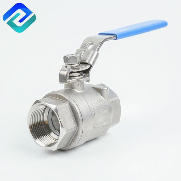 Quality 316ss Lockable 2 Stainless Ball Valve DN32 Threaded End Valve wholesale
