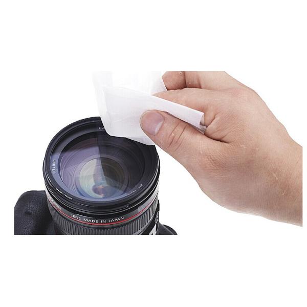 Disposable single packed customized camera lens cleaning paper wipes