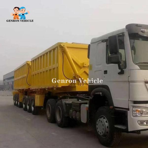 Quality 6 Axles 19.7 Meters Double Side Tipper Hydraulic Lifting Cylinder Super Link wholesale