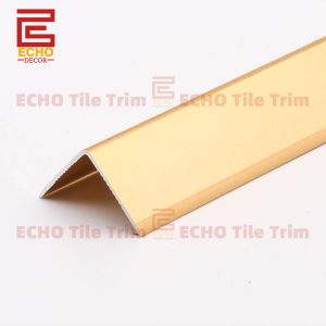 Golden L Shaped Channel Aluminum Tile Trim Metal Tile Edging Strip