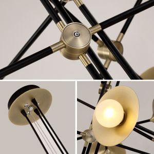 Modern Luster Brass Lighting Chandelier for Dining Room