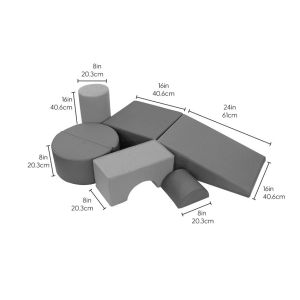 Softscape Playtime And Climb Multipurpose Soft Foam Playset With Foldable Seat