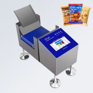 Automatic Professional Small Platform Conveyor Belt Weighing Scale for Food Industry for Snacks Small Items Plastic Material