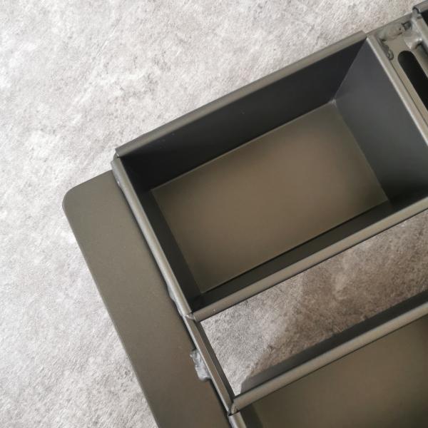 Non Stick PTFE 600x390 Al Alloy Baguette French Bread Baking Tray 9 Strapped