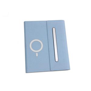 Cheap A5 Smart PU Leather Diary Notebook , Daily Planner Notebook With Power Bank for sale