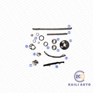China KA24DE 2.4L Timing Chain Assembly For NISSAN Altima Frontier 13028-9E000 92L 13028-9E010 48L on sale