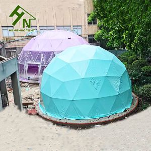 Customized Size Colorful Dining Geodesic Dome Tent 13m Diameter