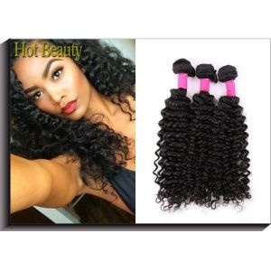 Deep Curly Unprocessed Human Hair Extensions Clean And Soft Quality 10-30