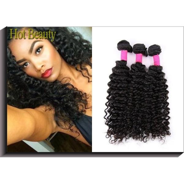 Quality Deep Curly Unprocessed Human Hair Extensions Clean And Soft Quality 10"-30" wholesale