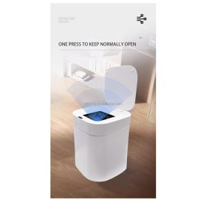 ABS Self Sealing Dustbin 20L Home Garbage Can Rechargeable With Scale Tray