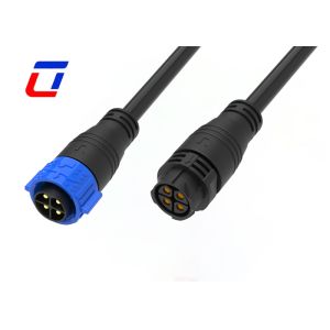 China Waterproof Electrical  500V M25 4 Pin Waterproof Push Lock Connectors on sale