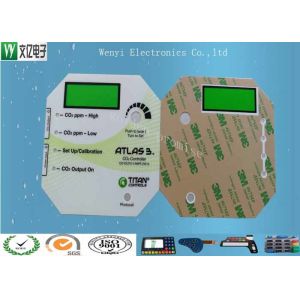 Flat Glossy Anti - UV Polyester Membrane Switch Transluent LCD Window Overlay