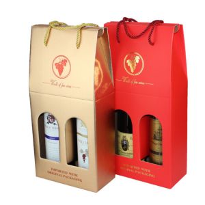 Foldable and easy carrie wine carton box