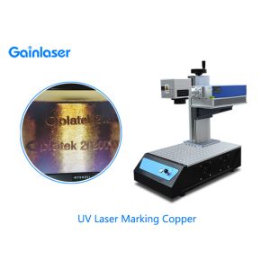 Nanosecond 3W UV Laser Marking Equipment For Copper
