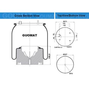 China CONTITECH 836 M2 K1**CPL Truck / Bus Air Springs  GUOAMT NO.:1T836M2K1 CPL on sale