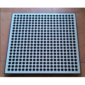 Surface Of Steel Perforated Raised Floor Use pc rooms, information center
