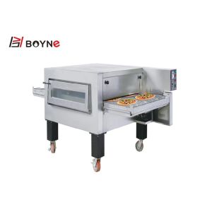 China Stainless steel Gas Conveyor Belt Pizza Oven Table Top High Thermal 50~300°C HD Visual Window use in bakery on sale
