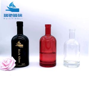 Customized Custom Make Excellent Printing Color Glass Bottle for Vodka Gin