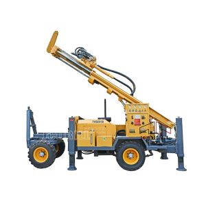 China Ce 300m Deep Water Well Rotary Drilling Machine Portable Full Hydraulic on sale