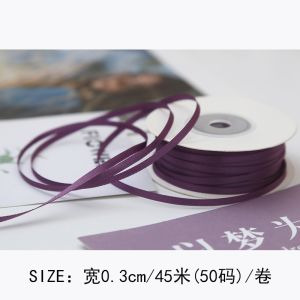 3mm Polyester Satin Ribbon Double Face High Density Satin Finish Poly Ribbon